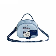 Мини-сумка пошет (pochette), с ремнем, MATILDASan, светло-синий, 25-8811-2, KUSUGURU