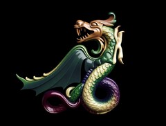 Силиконовый молд № 514 Дракон левый