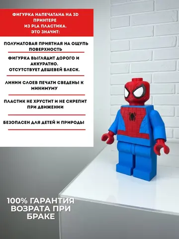 Большая Минифигурка Человек паук 3D-печать