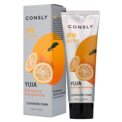 Витаминизирующая кремовая пенка для умывания с экстрактом юдзу CONSLY Yuja Revitalizing Creamy Cleansing Foam