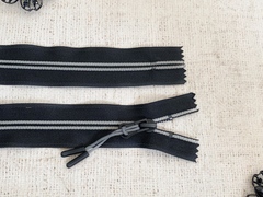 Молния спираль потайная, Т7, L 20 см, чёрный