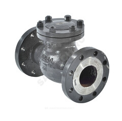 Клапан обратный сталь поворотный 19с53нж Ду 80 Ру40 Тмакс=425 оС фл заслонка нерж Китай