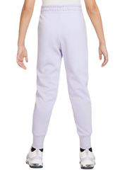 Детские теннисные штаны Nike Sportswear Club French Terry High Waist Pant - oxygen purple/white