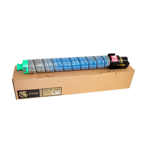 Тонер-картридж БУЛАТ s-Line MP C3502E (842019) для Ricoh Aficio MP C3002, MP C3502 (Голубой, 18000 стр.)