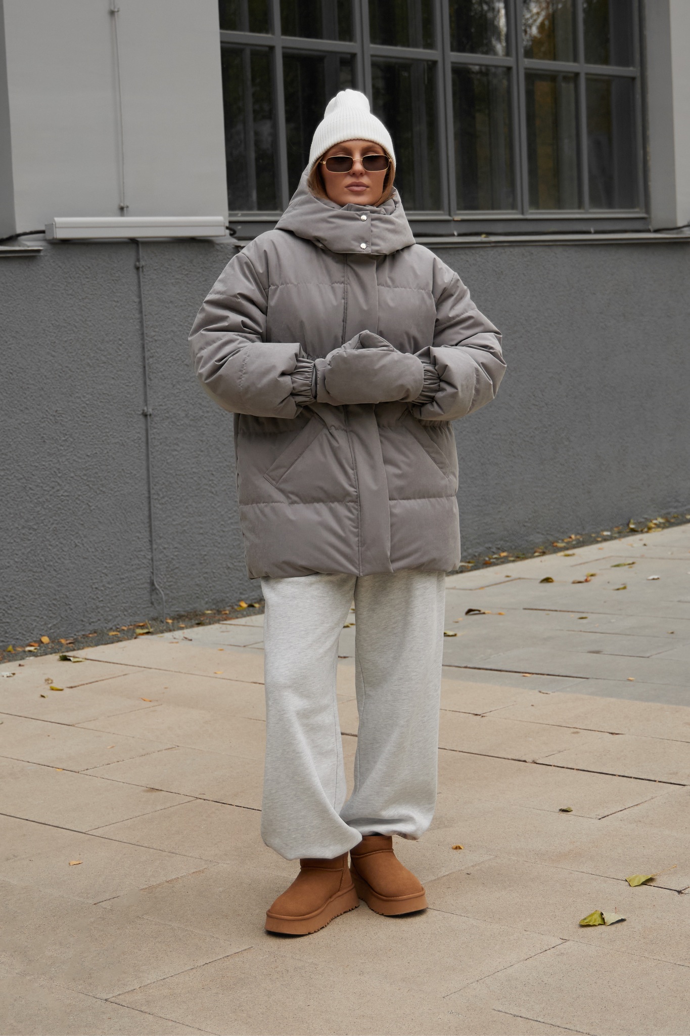 Пуховик COLD SEASON, пепельный