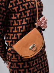 Сумка замшевая Azaro 31032 оранжевый карандаш