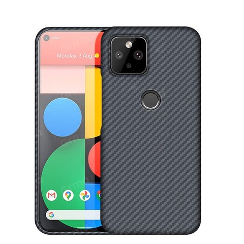 Карбоновый чехол Aioria Bulletproof Armor для Google Pixel 5 (Серый)