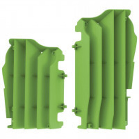 Защита радиатора (жабры) Polisport KX250F 21- / 450F 16- (зелен.)