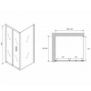 Abber Sonnenstrand AG07100B-S80B Душевой уголок, 100x80x195