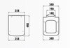 CREAVIT Крышка дуропласт с микролифтом (съемная) BENE KC3551.00