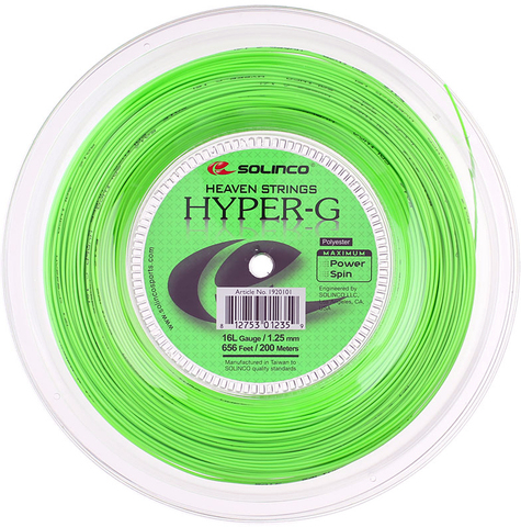 Теннисные струны Solinco Hyper-G (200 m) - green