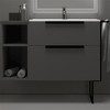Cezares 55160 URBAN Тумба под раковину с двумя выдвижными ящиками Grigio opaco, 74x46x62
