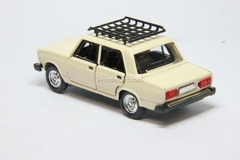 VAZ-2107 Lada with roof rack cream Agat Mossar Tantal 1:43