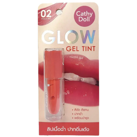 Тинт для губ Cathy Doll Glow Gel Tint №02 Peach Kiss, 2.4 гр