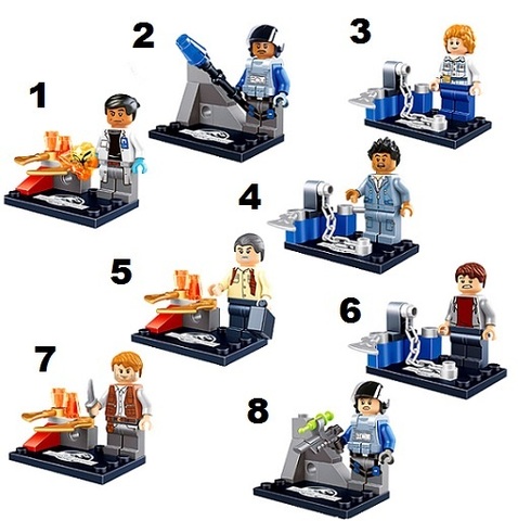 Minifigures Jurassic Park Blocks Building