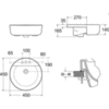 Раковина полувстраиваемая 45х45 см Ideal Standard Connect E8065MA