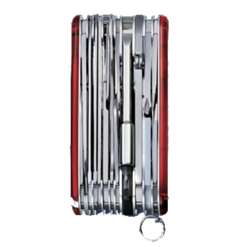 Нож складной Victorinox SwissChamp XLT, 91 mm, 49 функций, полупрозрачный красный