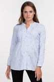 Рубашка для беременных 09728 голубой
