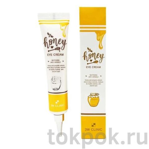 Крем для глаз с медом 3W Clinic Honey Eye Cream, 40 мл