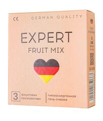 Ароматизированные презервативы EXPERT Fruit Mix - 3 шт. - 