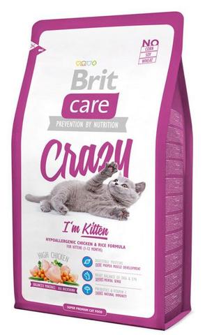 Brit Care Cat Crazy Kitten сухой корм для котят, беременных и кормящих кошек 2кг