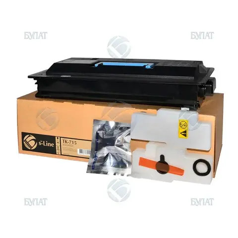 Тонер-картридж БУЛАТ s-Line TK-715 для Kyocera KM-3050, KM-4050, KM-5050 (Чёрный, 34000 стр.)