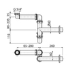 Alcaplast Слив для умывальника, AG210521154 (A434)