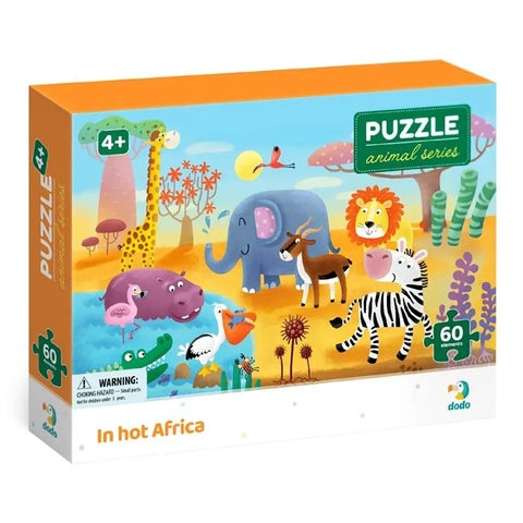 300376  Puzzle In hot Africa, 60 pieces