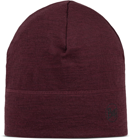Картинка шапка-бини Buff Hat Wool Lightweight Solid Garnet - 1