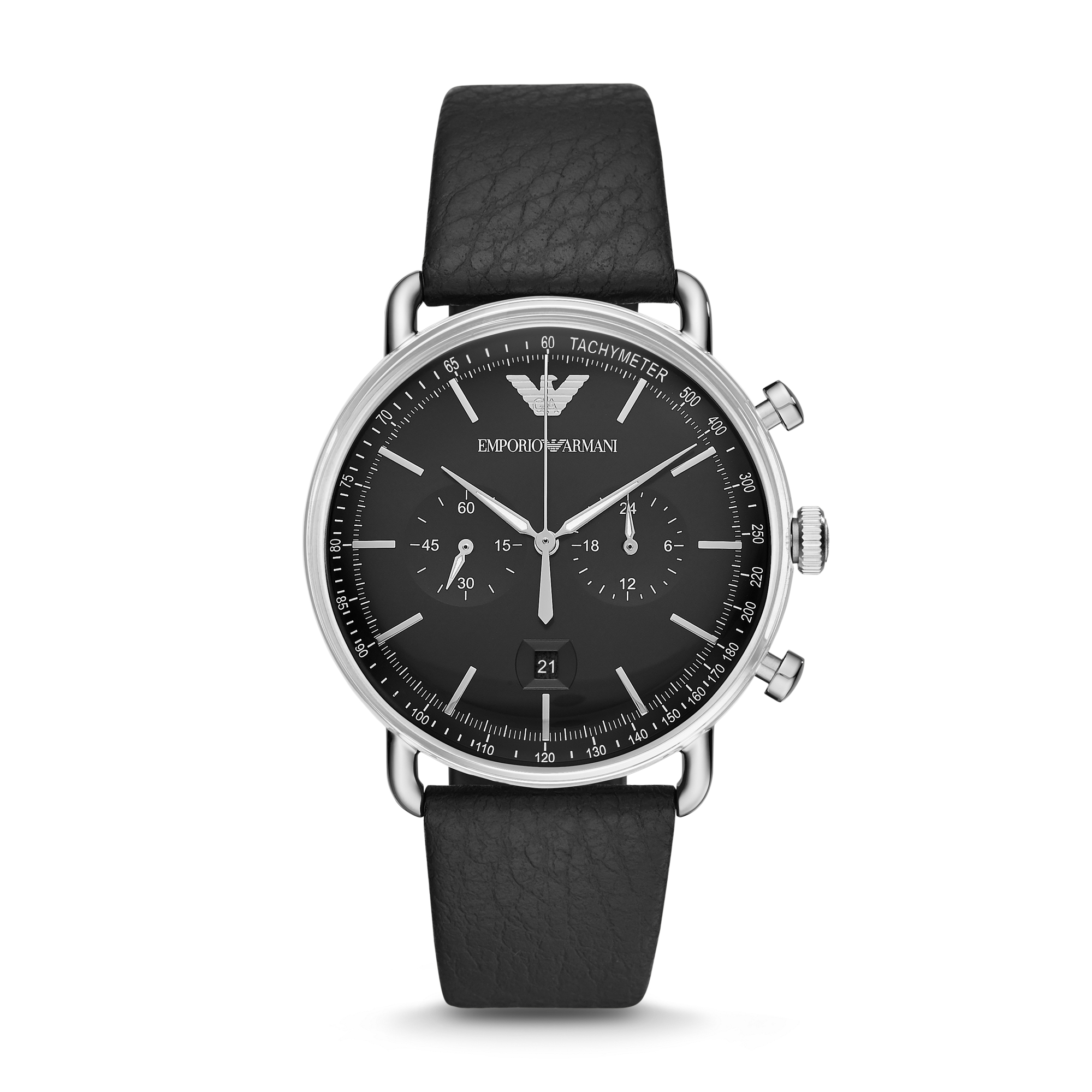 emporio armani dress chronograph stainless steel bracelet