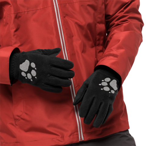 Картинка перчатки Jack Wolfskin Paw Gloves black - 2