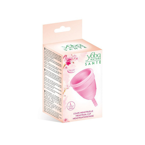 Ментруальная чаша L розовая Coupe menstruelle rose taille L