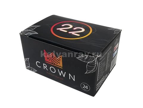 Кокосовый уголь Crown 24 кубика по 22 мм