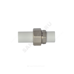 Муфта PP-R разъемная белая Дн 25 наруж пайка RTP (РосТурПласт) 10730