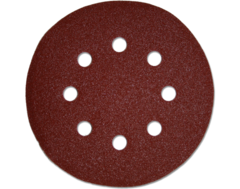 Для эксцентриковых шлифмашин. Шлифслой из электрокорунда. Подходит для мягкого и твердого дерева, фанеры, металла, лакокрасочных покрытий