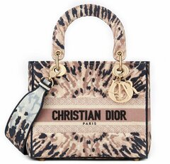 Сумка Dior Lady D-lite, модель среднего формата розовый
