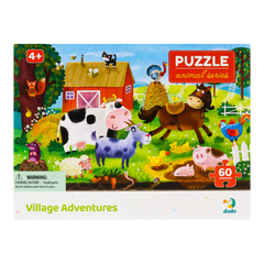 300377  Puzzle Village Adventures, 60 pieces