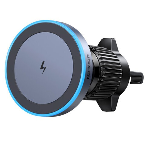 Автозарядка UGREEN W525 (35029) Magnetic Car Wireless Charger для вент решетки, черный