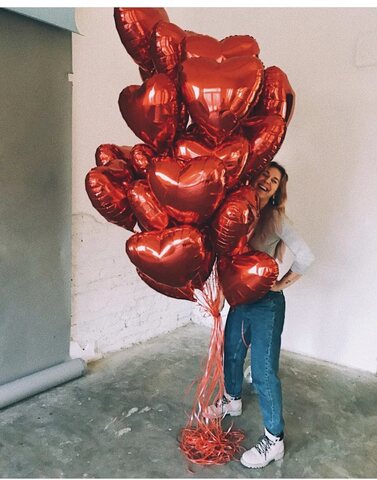 Фольгированные сердца premium❤