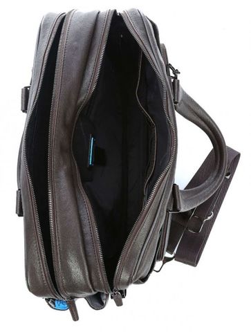 Сумка мужская Piquadro Black Square CA3950B3BM/TM, цвет: коричневый, материал: кожа натуральная