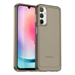 Мягкий чехол серого цвета для Samsung Galaxy A24 4G и Galaxy M34 5G, увеличенные защитные свойства, мягкий отклик кнопок