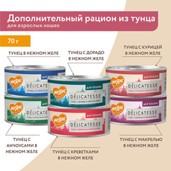 Мнямс консервы для кошек Курица с креветками нежном желе 70 г