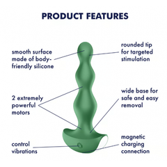 Виброплаг Satisfyer Lolli-Plug 2 зеленый