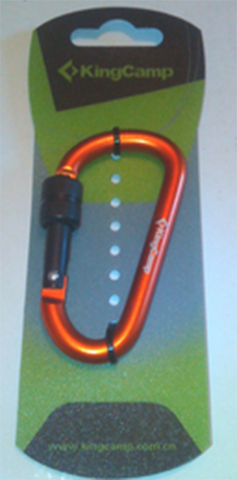 Картинка брелок Kingcamp D-Shape Carabiner 8010  - 2