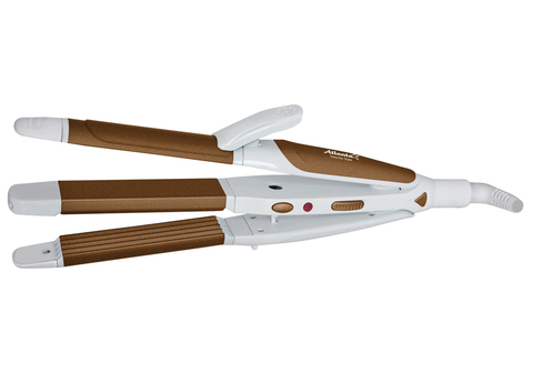 Электрощипцы для укладки волос 3 в 1 ATH-6701 (brown)