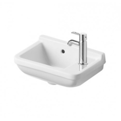 Duravit Starck 3 Раковина 400 x 260 мм,  с 1 отв под смеситель СПРАВА, с переливом, с креплением, цвет белый 751400000 фото