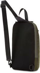Рюкзак однолямочный Swissgear, зеленый/оранжевый, 18 x 5 x 33 см, 4 л, 3992606550 - 2