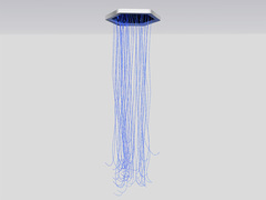 Потолочная светодиодная панель с фиброоптическим душем