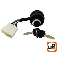 Замок зажигания UNITED PARTS универсальный, с ключом / 6 контактов