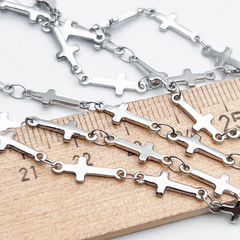 Цепочка, сталь, размер звена 14*4 мм, цена за 50 см